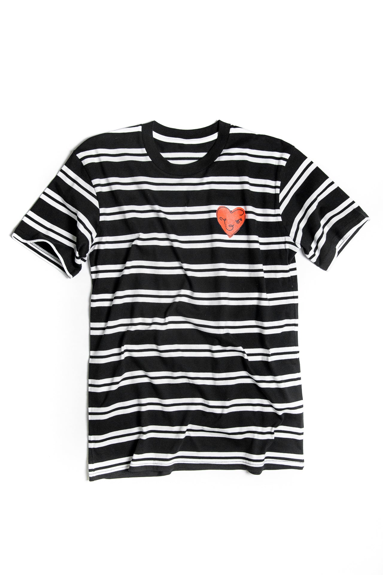 Birba Stripped Heart Face Tee