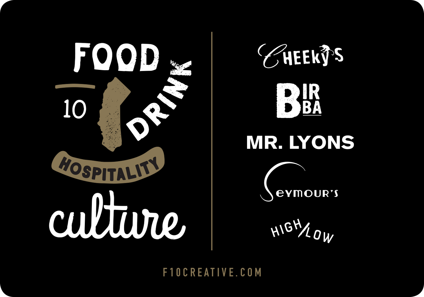 F10 Creative Gift Cards (Physical)