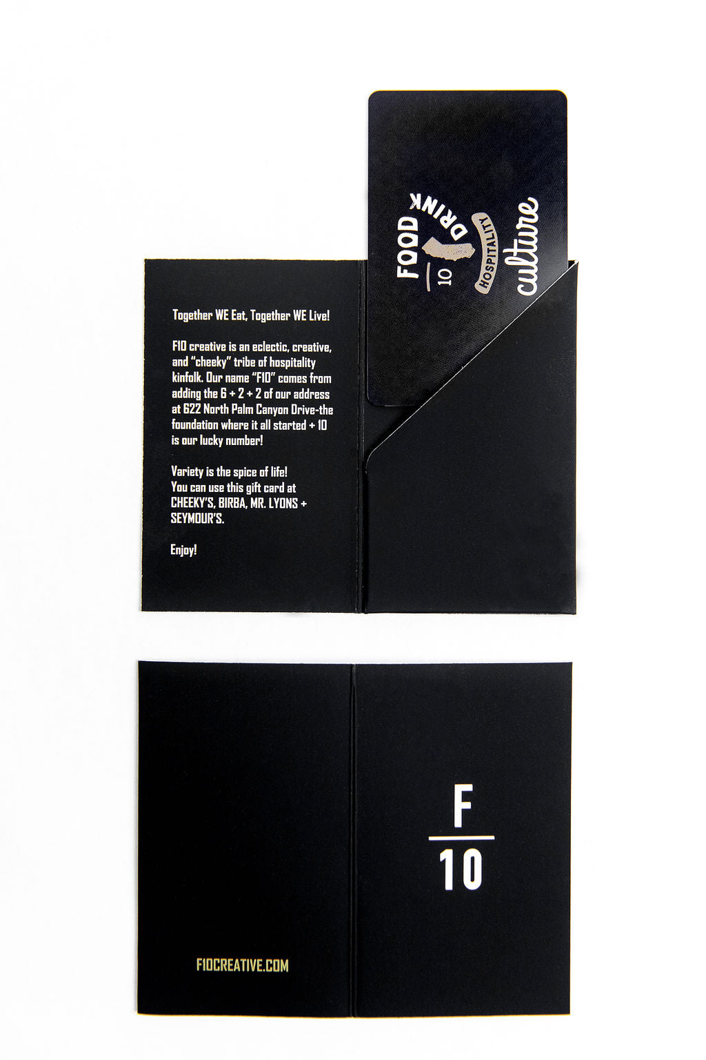 F10 Creative Gift Cards (Physical)