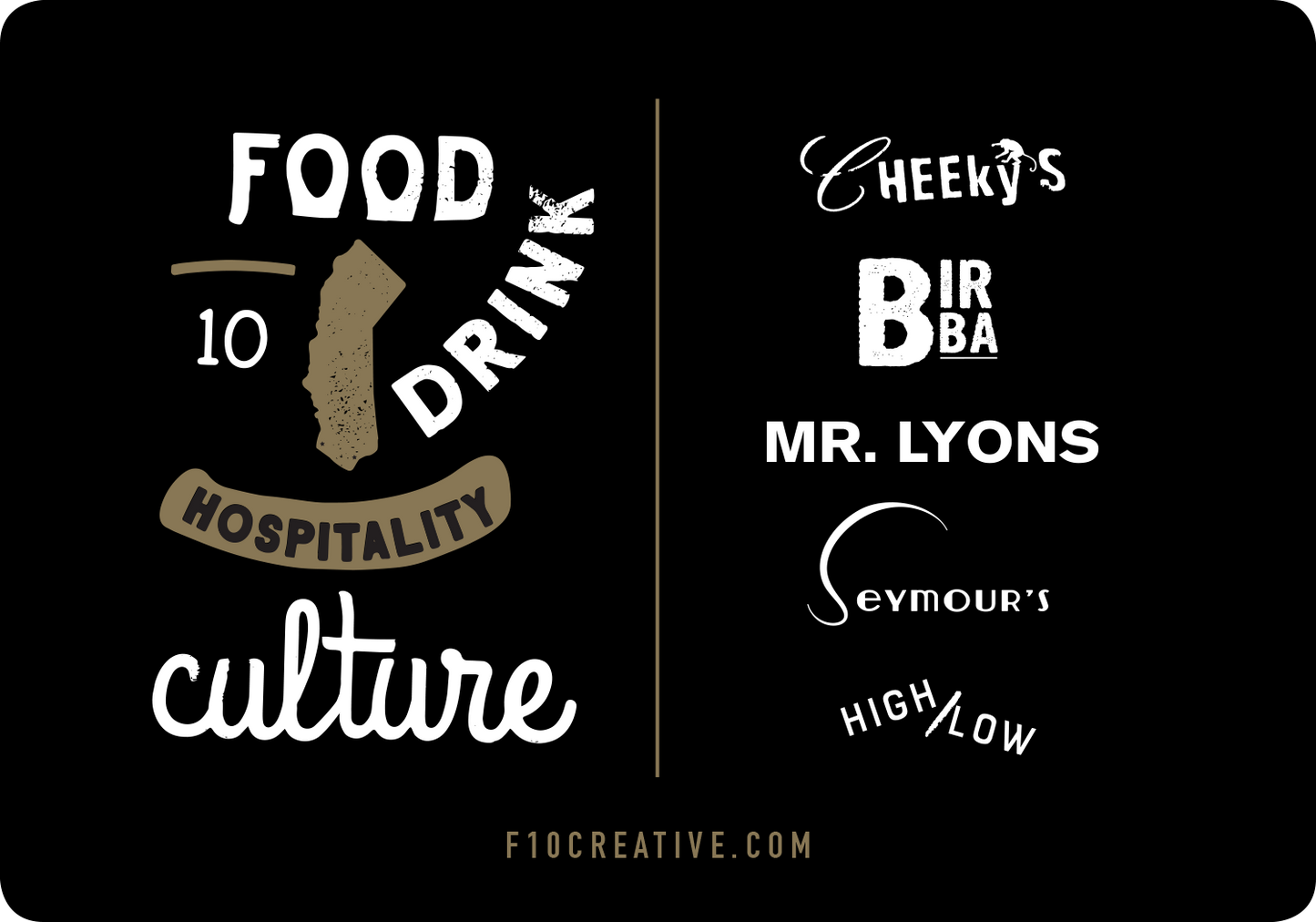 F10 Creative Gift Cards
