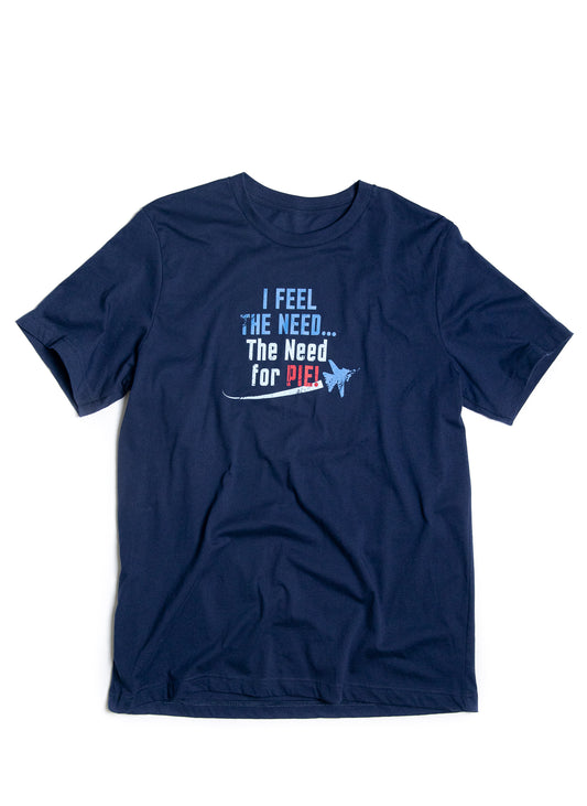 HIGH-pie "I feel the Need For Pie" Navy Tee